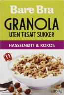 Granola Hasselnøtt&Kokos Bare Bra