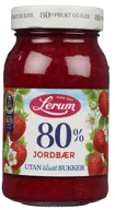 Jordbærsyltetøy u/Sukker Lerum