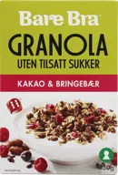 Granola Kakao&Bringebær Bare Bra