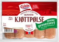 Kjøttpølser Grov Skinnfri Gilde