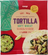 Wrap Tortilla Wheat, 25 Cm, 6 Pcs