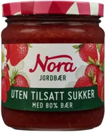 Jordbærsyltetøy 80% Uts Nora
