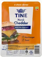 Cheddar Norsk Burgerost Tine