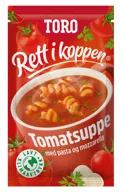 Tomatsuppe m/Mozzarella Rett i Koppen