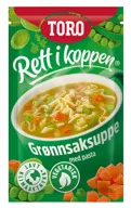 Grønnsaksuppe m/Pasta Rett i Koppen
