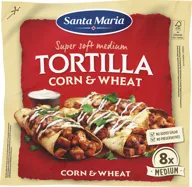 Tortilla Corn & Wheat Medium (8-pack) Santa Maria