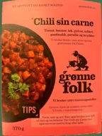 Chili sin carne Grønne Folk